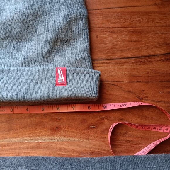 Milwaukee Men's Gray 3M Thinsulate Stretch Rolled Winter Beanie Hat One Size - Picture 5 of 5